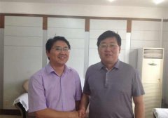 河北省沧州市市长王大虎与我公司总裁李文辉博士一行进行会晤
