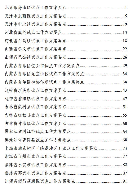 全国59个城镇列入新型城镇化综合试点(名单)